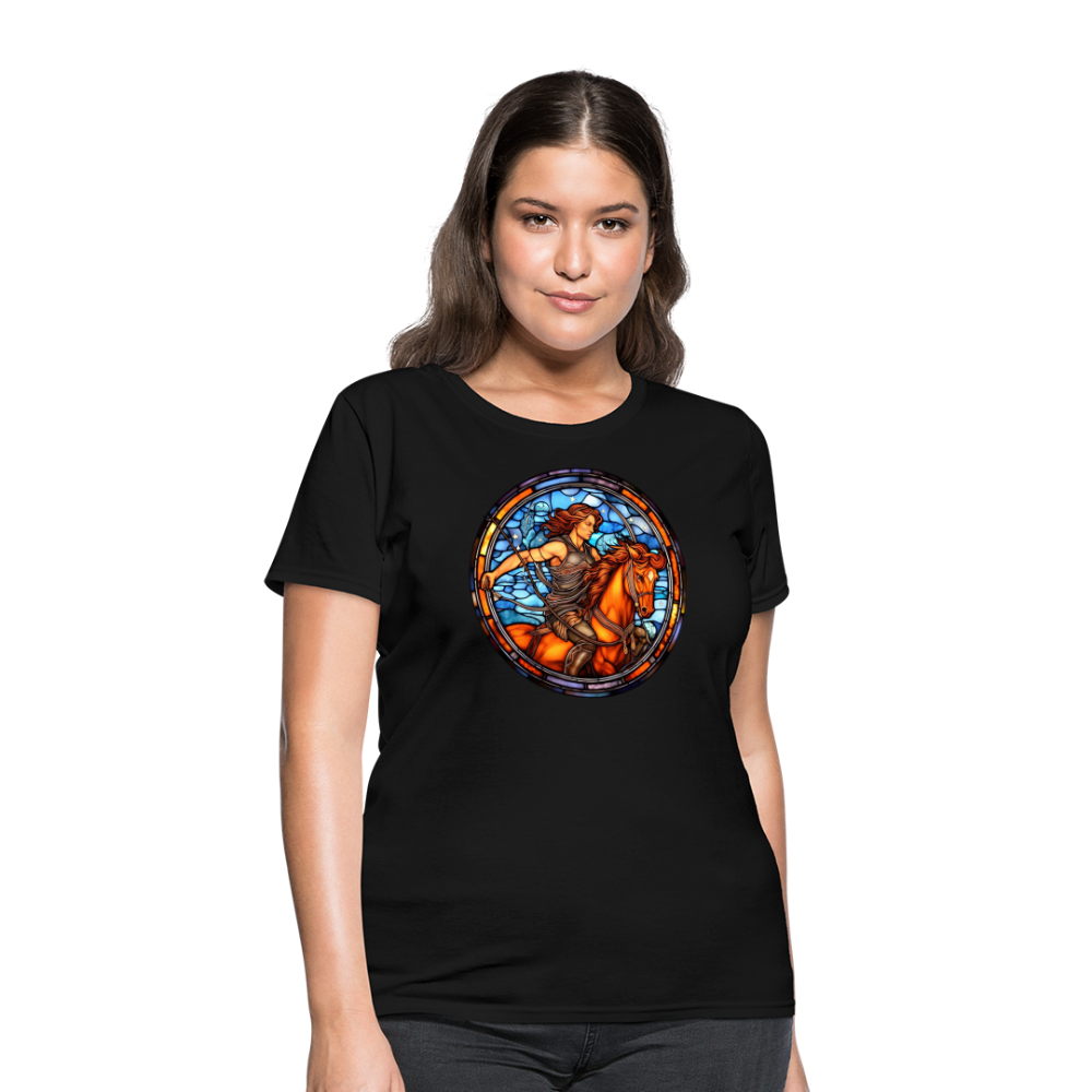 Women's Mosaic Sagittarius T-Shirt - black