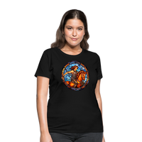 Thumbnail for Women's Mosaic Sagittarius T-Shirt - black