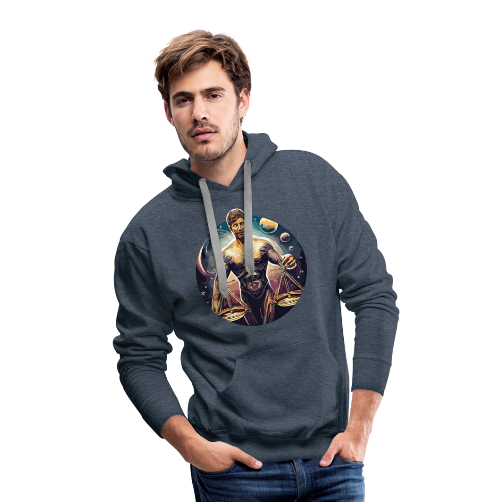 Men’s Mythical Libra Premium Hoodie - heather denim