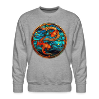 Thumbnail for Men’s Mosaic Pisces Premium Sweatshirt - heather grey