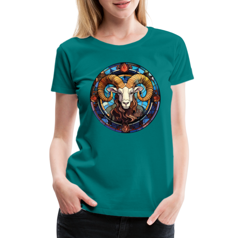 Women’s Mosaic Aries Premium T-Shirt - teal