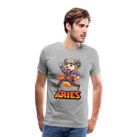 Thumbnail for Men's Playful Aries Premium T-Shirt - heather gray