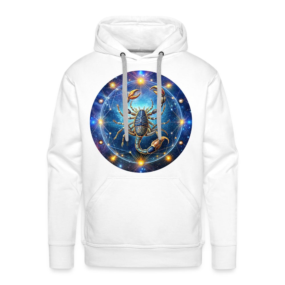 Men’s Symbol Scorpio Premium Hoodie - white