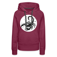 Thumbnail for Women’s Magic Scorpio Premium Hoodie - burgundy