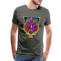 Thumbnail for Men's Psychedelic Premium T-Shirt - asphalt gray