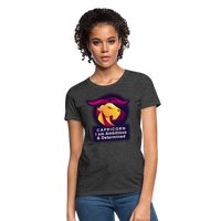 Thumbnail for Women's Glow Capricorn T-Shirt - heather black