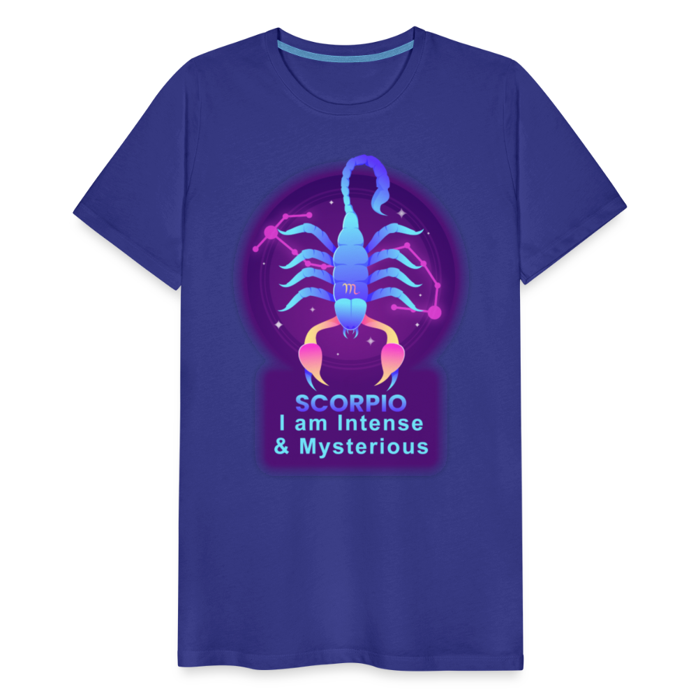 Men's Neon Scorpio Premium T-Shirt - royal blue