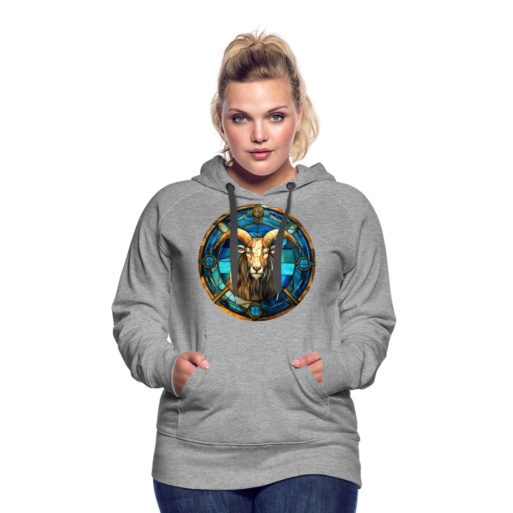 Women’s Mosaic Capricorn Premium Hoodie - heather grey