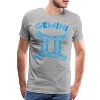 Thumbnail for Men's Power Words Gemini Premium T-Shirt - heather gray