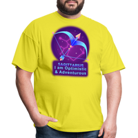 Thumbnail for Men's Neon Sagittarius Classic T-Shirt - yellow