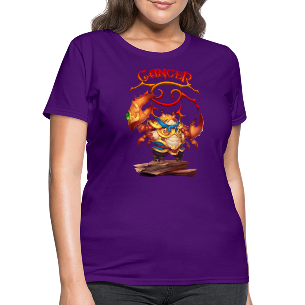 Women's Astral Cancer T-Shirt - purple