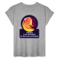 Thumbnail for Women's Glow Virgo Relaxed Fit T-Shirt - heather gray