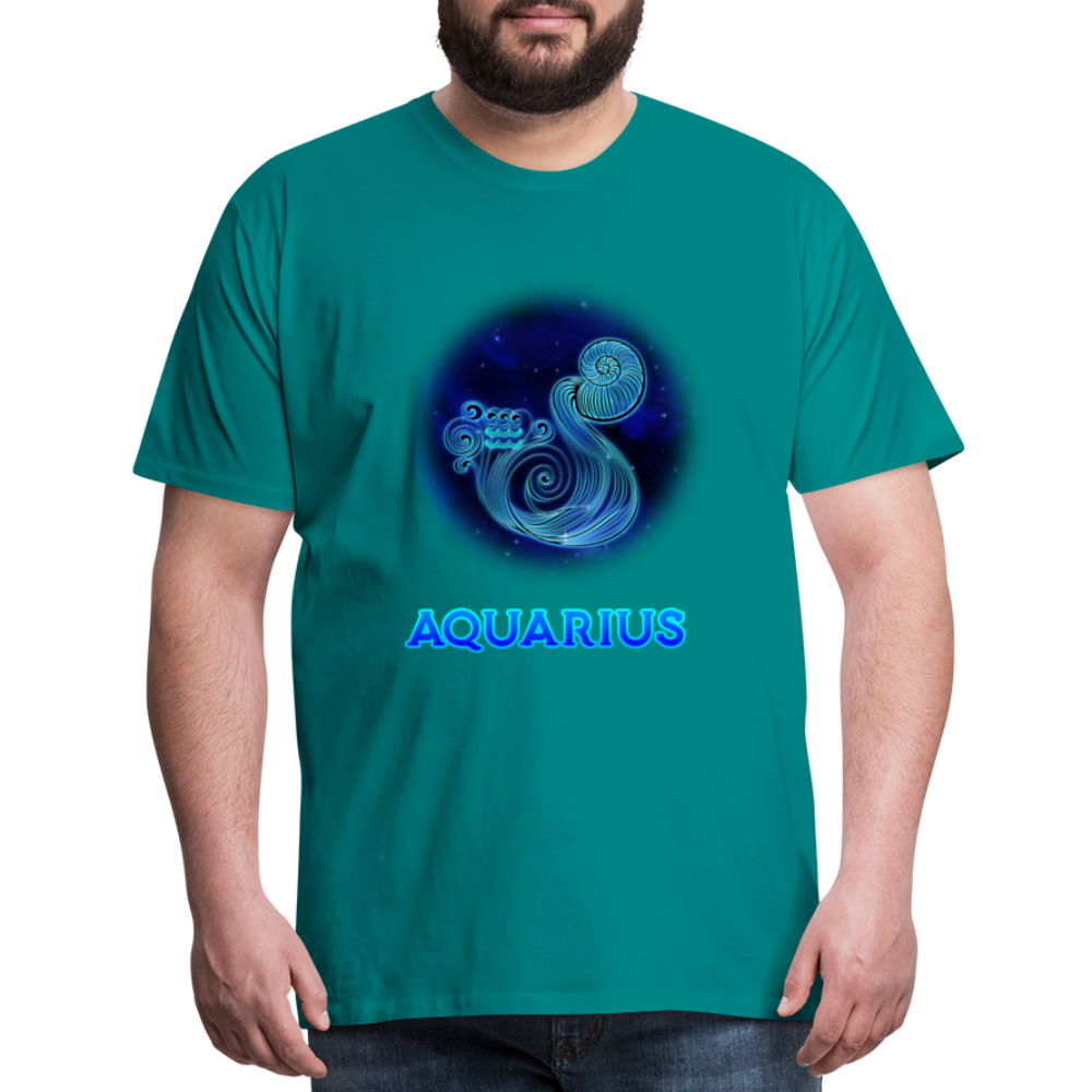 Men's Aquarius Premium T-Shirt - teal