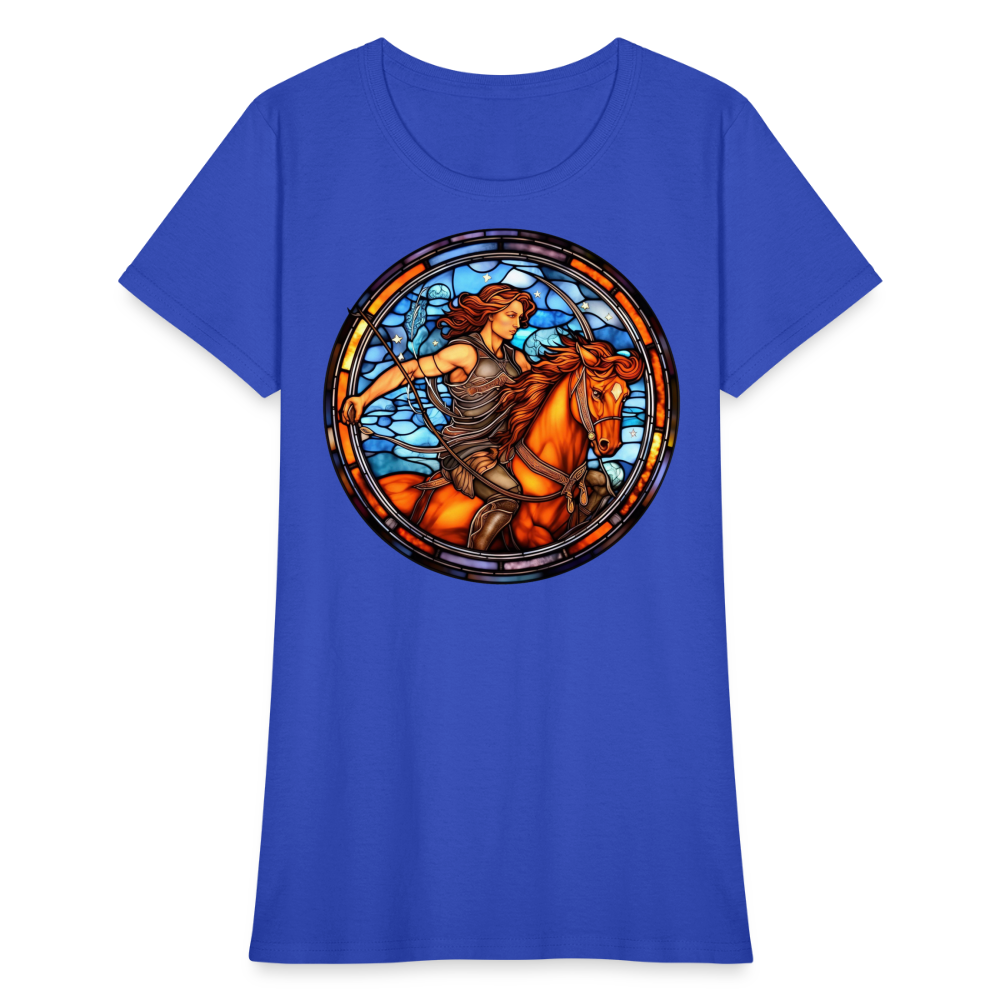 Women's Mosaic Sagittarius T-Shirt - royal blue