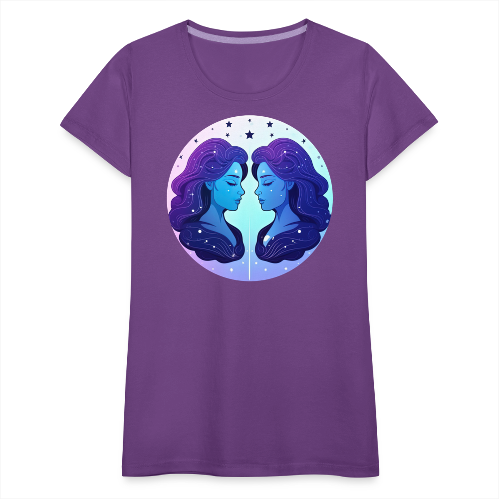 Women’s Magic Gemini Premium T-Shirt - purple