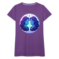 Thumbnail for Women’s Magic Gemini Premium T-Shirt - purple