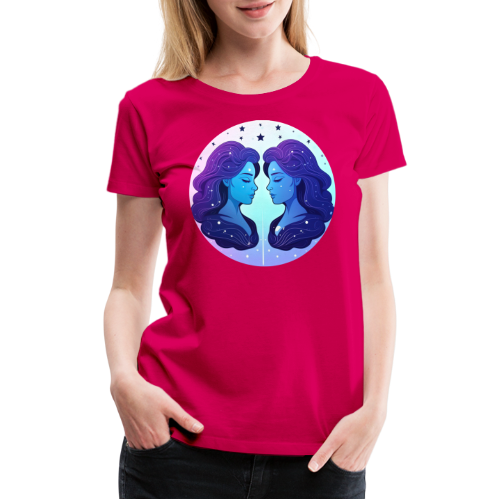 Women’s Magic Gemini Premium T-Shirt - dark pink