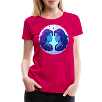 Thumbnail for Women’s Magic Gemini Premium T-Shirt - dark pink