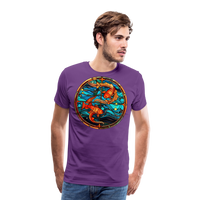 Thumbnail for Men's Mosaic Pisces Premium T-Shirt - purple