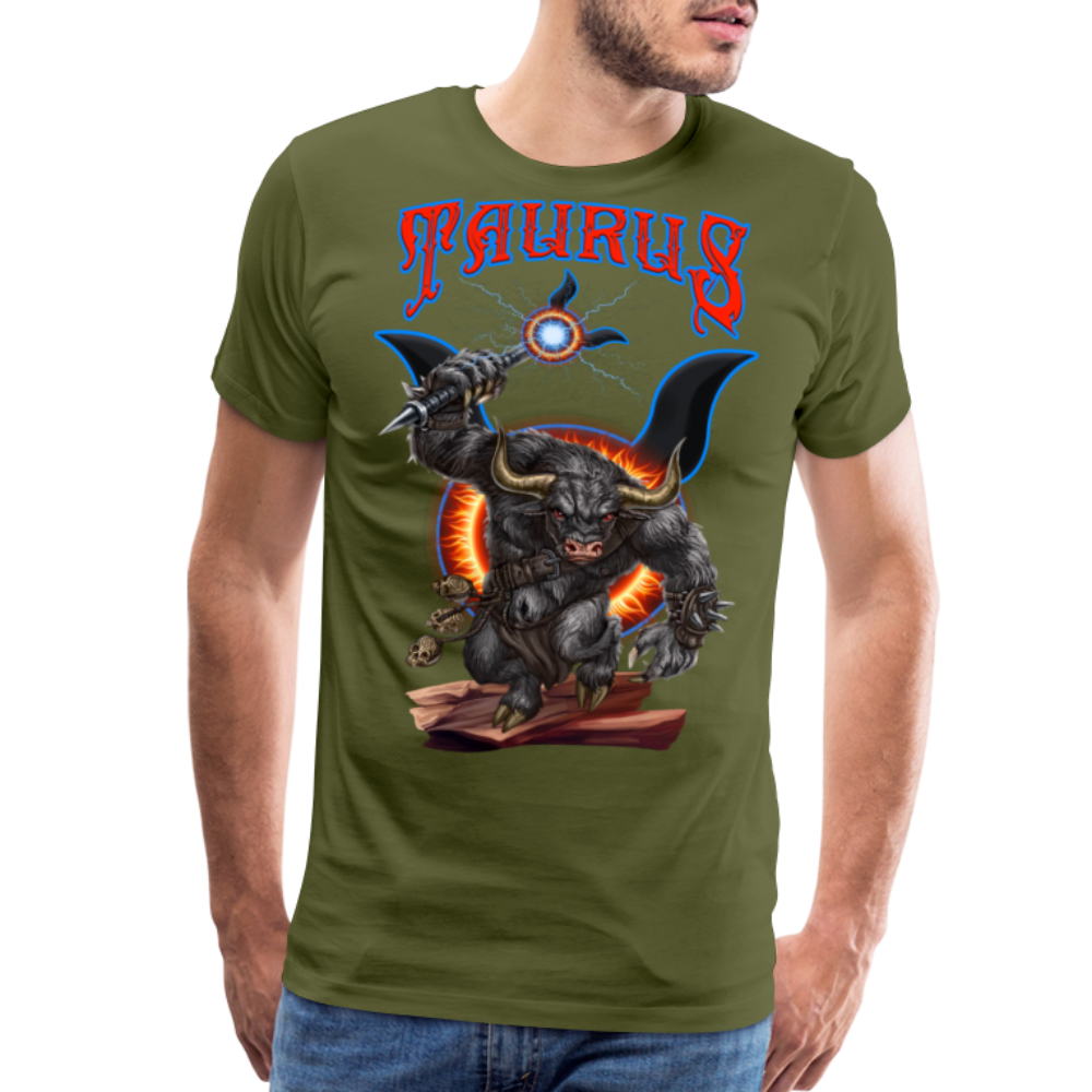 Men's Astral Taurus Premium T-Shirt - olive green