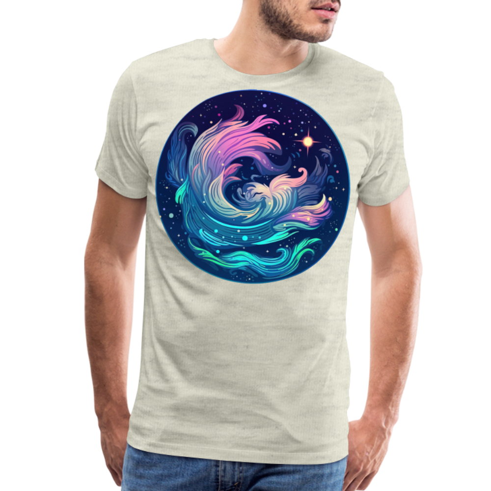 Men's Magic Aquarius Premium T-Shirt - heather oatmeal