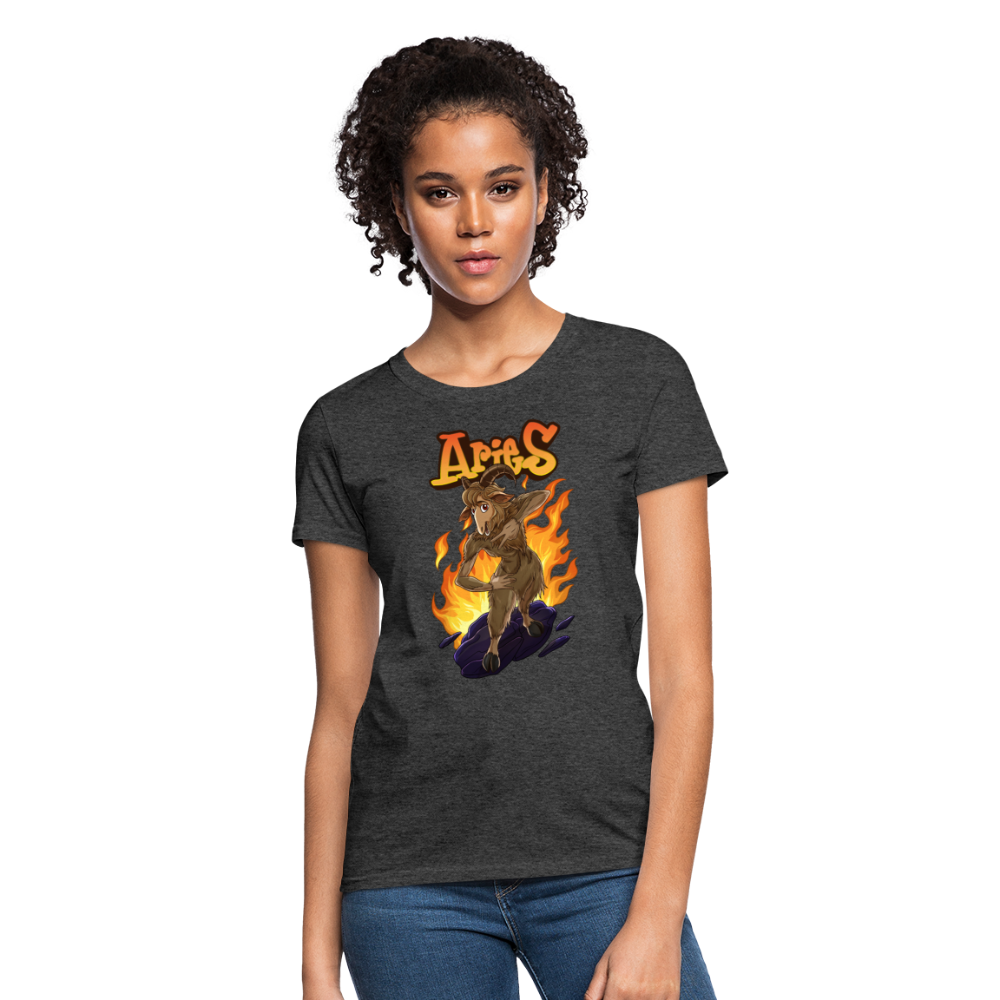 Women's Aries Narihndrab T-Shirt - heather black