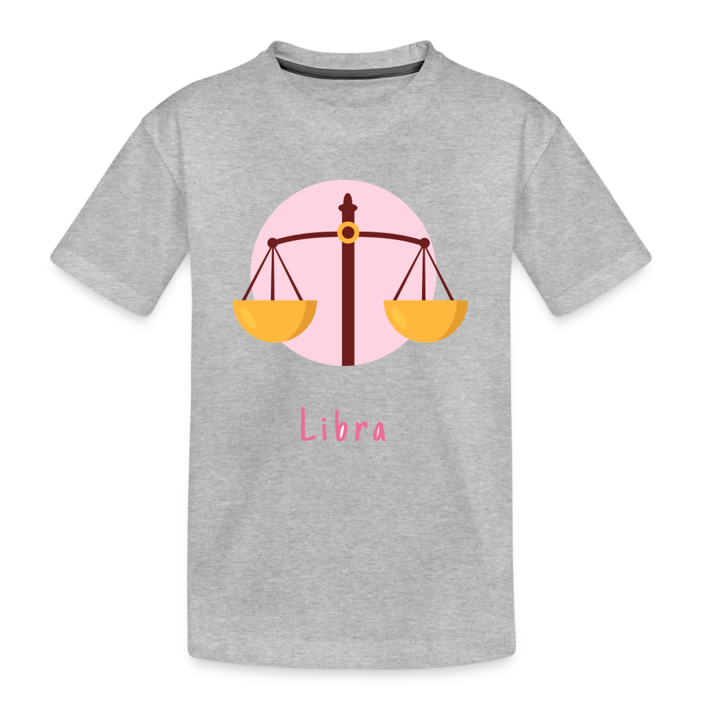 Kid’s Astro Toon Libra Premium Organic T-Shirt - heather gray