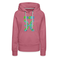 Thumbnail for Women's Power Words Pisces Premium Hoodie - mauve