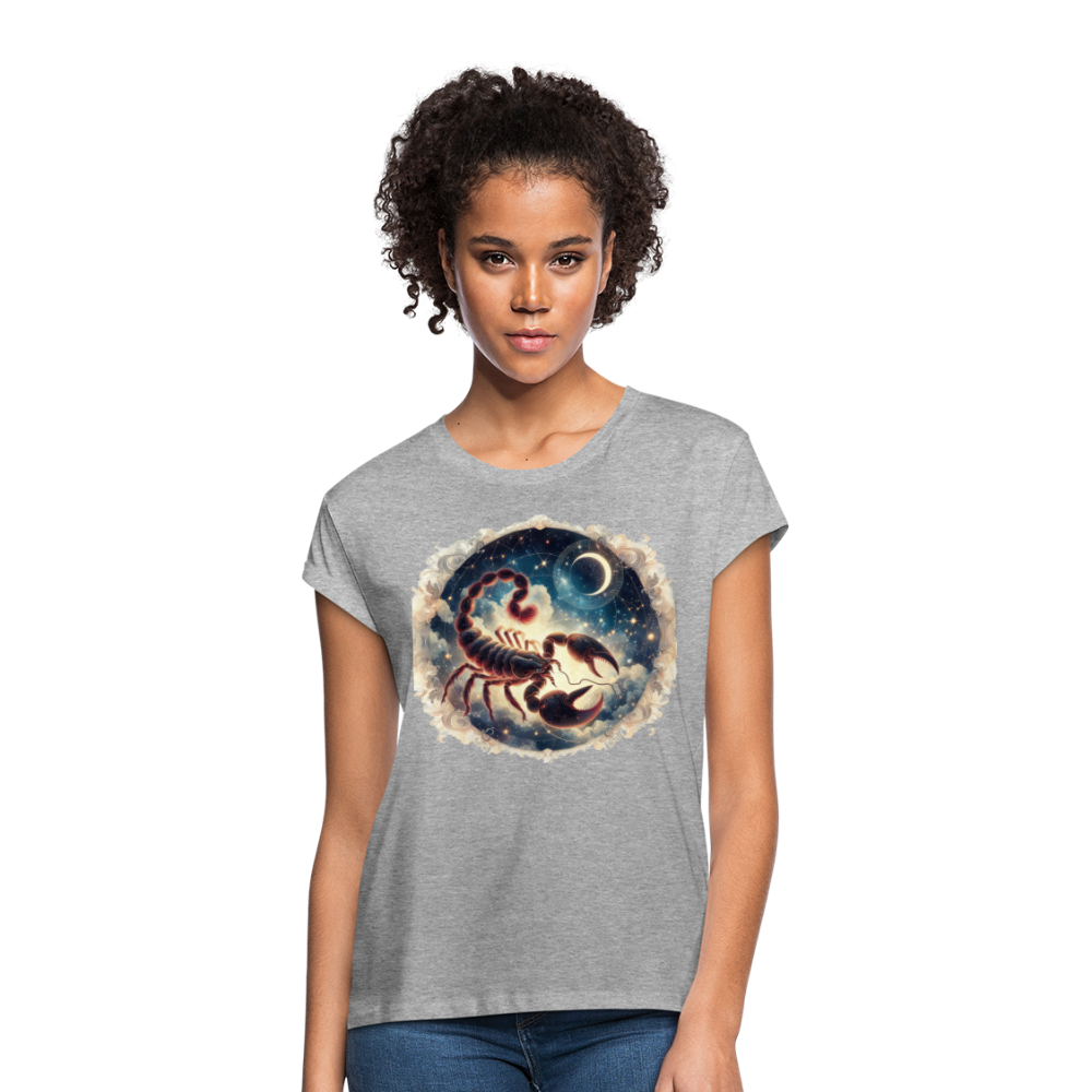 Women's Neon Scorpio Relaxed Fit T-Shirt - heather gray