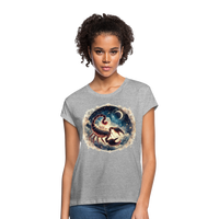 Thumbnail for Women's Neon Scorpio Relaxed Fit T-Shirt - heather gray