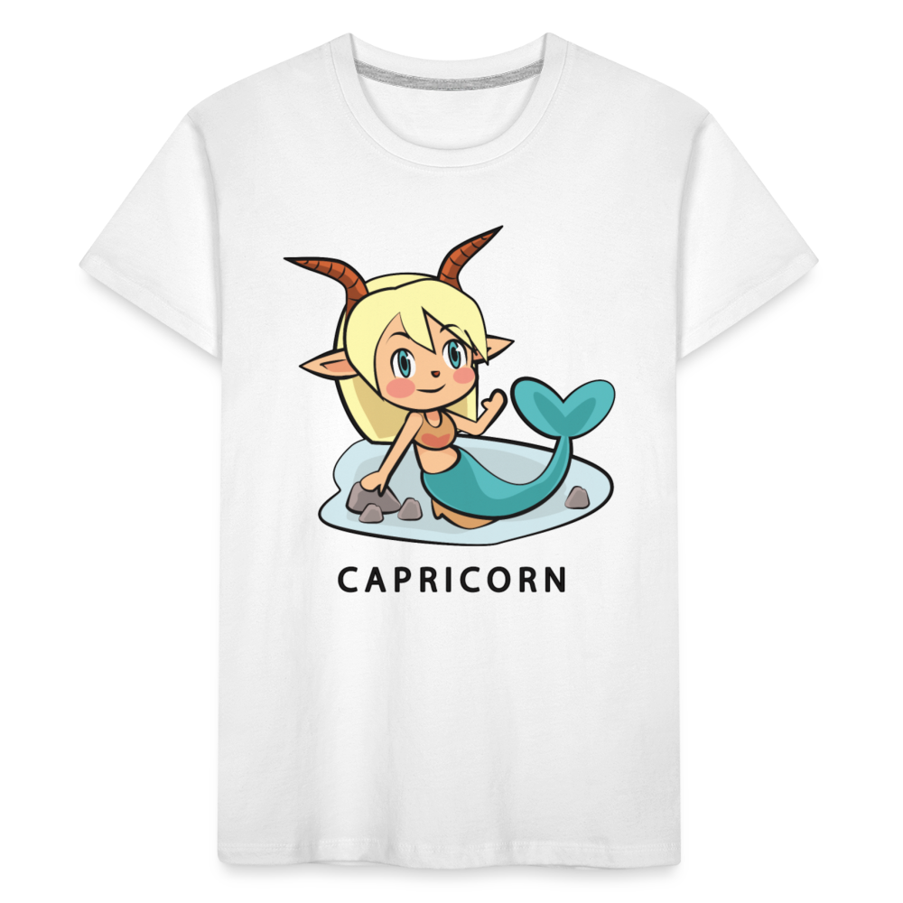 Kid’s Sweet Astro Capricorn Premium Organic T-Shirt - white