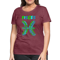 Thumbnail for Women's Power Words Pisces Premium T-Shirt - heather burgundy