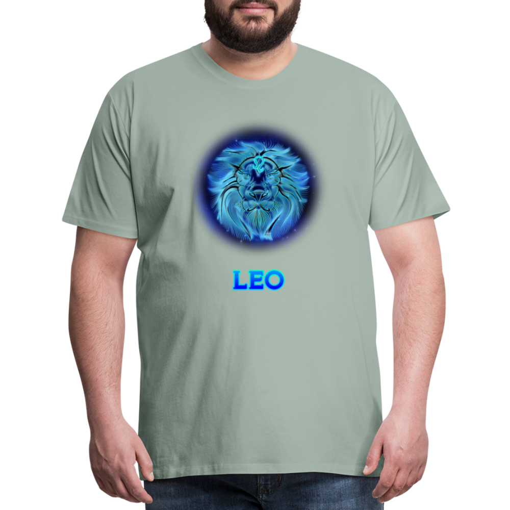 Men's Leo Premium T-Shirt - steel green