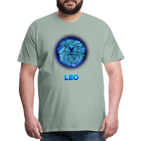 Thumbnail for Men's Leo Premium T-Shirt - steel green