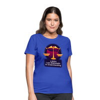 Thumbnail for Women's Glow Libra T-Shirt - royal blue