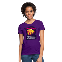 Thumbnail for Women's Glow Capricorn T-Shirt - purple