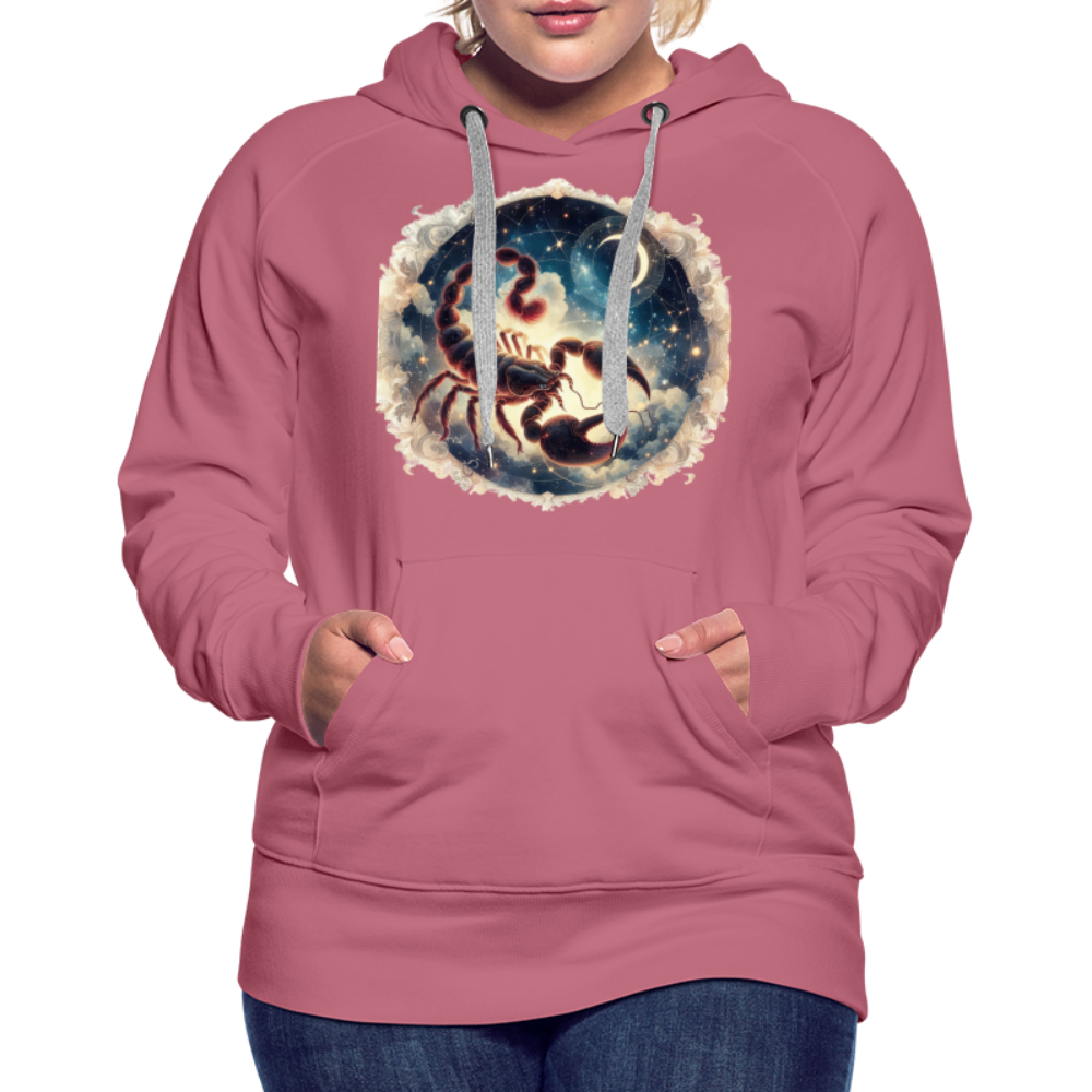 Women’s Mythical Scorpio Premium Hoodie - mauve