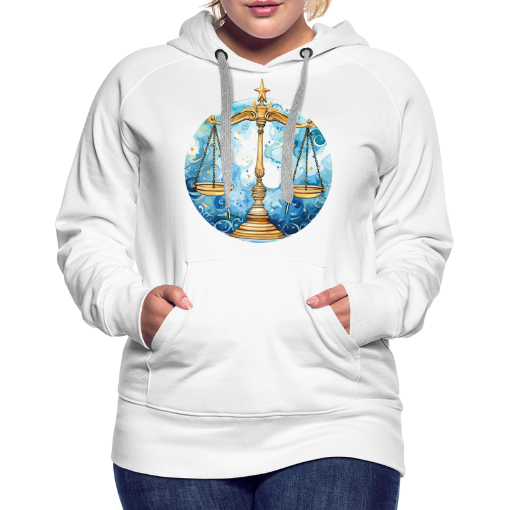 Women’s Mythical Libra Premium Hoodie - white