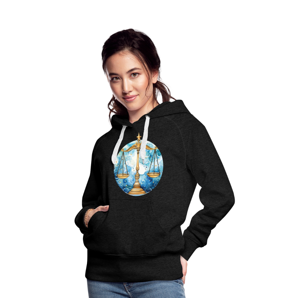 Women’s Mythical Libra Premium Hoodie - charcoal grey