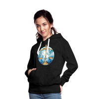 Thumbnail for Women’s Mythical Libra Premium Hoodie - charcoal grey