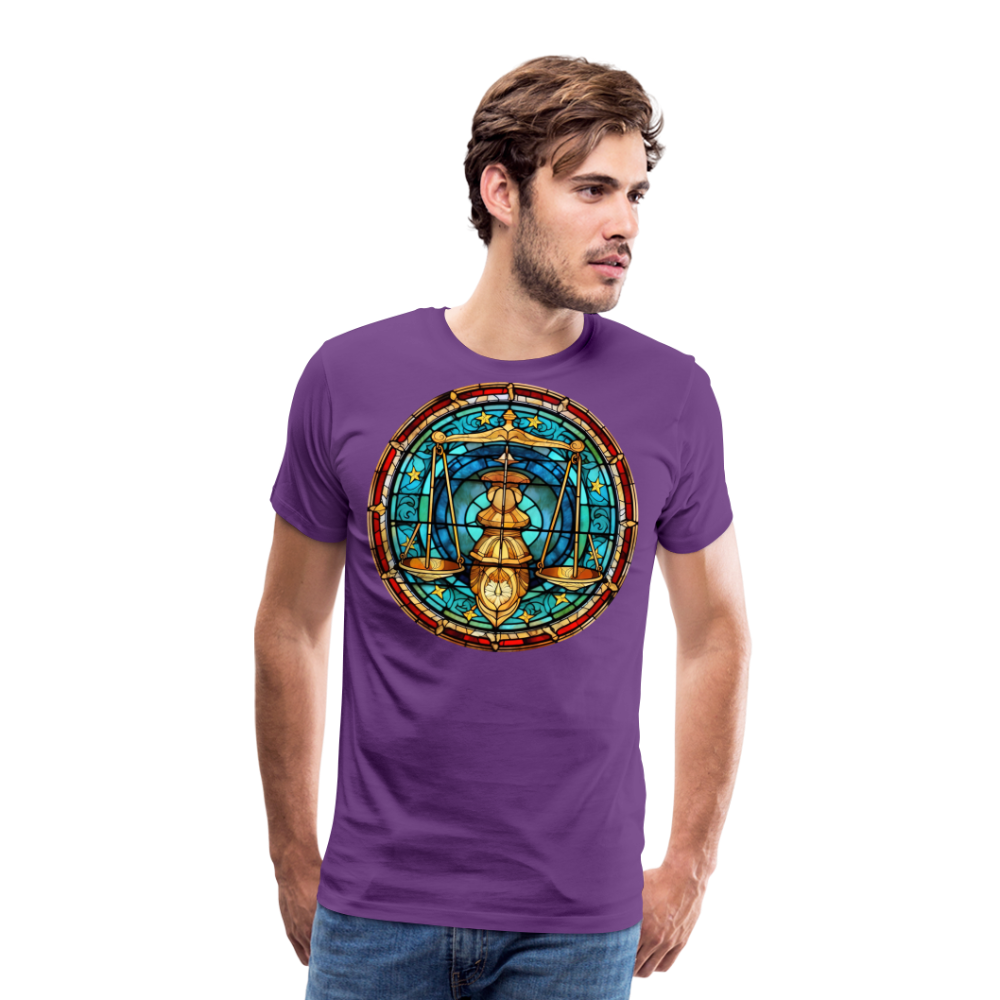 Men's Mosaic Libra Premium T-Shirt - purple