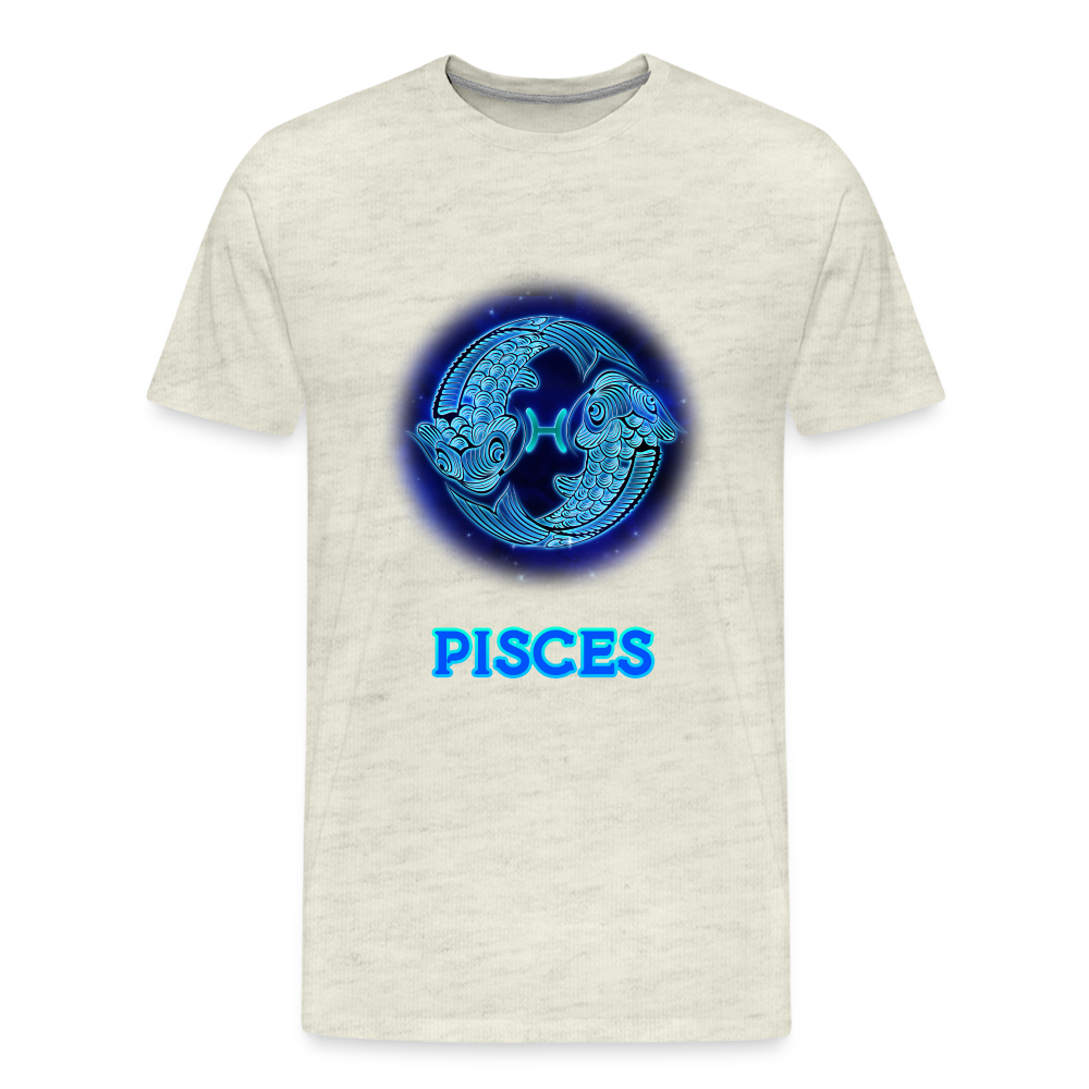 Men's Pisces Premium T-Shirt - heather oatmeal