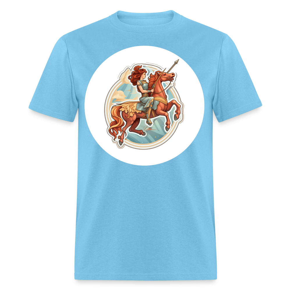 Men's Symbol Sagittarius Classic T-Shirt - aquatic blue