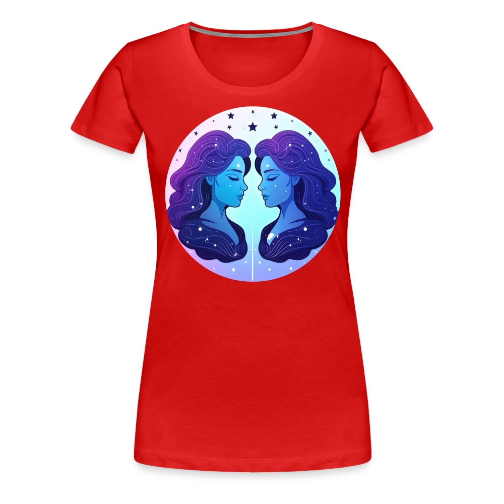 Women’s Magic Gemini Premium T-Shirt - red