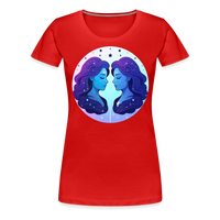 Thumbnail for Women’s Magic Gemini Premium T-Shirt - red