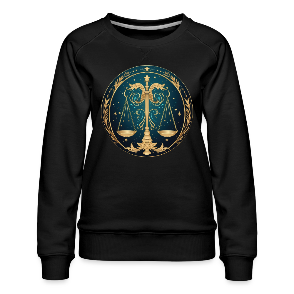 Women’s Mystic Libra Premium Sweatshirt - black