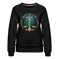 Thumbnail for Women’s Mystic Libra Premium Sweatshirt - black