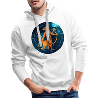 Thumbnail for Men’s Mythical Sagittarius Premium Hoodie - white