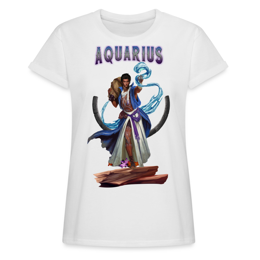 Women's Aquarius Relaxed Fit T-Shirt - white