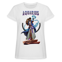 Thumbnail for Women's Aquarius Relaxed Fit T-Shirt - white